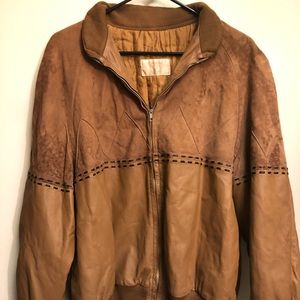 Vintage Valentino Italian Leather Brown Jacket